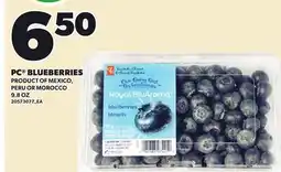 Loblaws PC BLUEBERRIES, 9.8 OZ offer