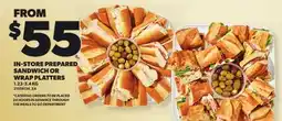 Loblaws IN-STORE PREPARED SANDWICH OR WRAP PLATTERS offer
