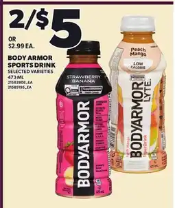 Loblaws BODY ARMOR SPORTS DRINK offer