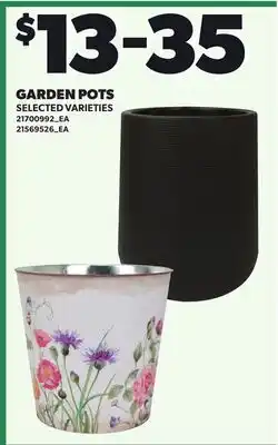 Loblaws GARDEN POTS offer