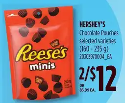 Loblaws HERSHEY'S CHOCOLATE POUCHES offer