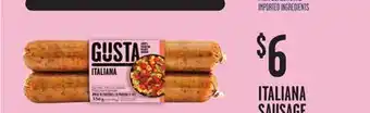 Loblaws GUSTA ITALIANA SAUSAGE offer