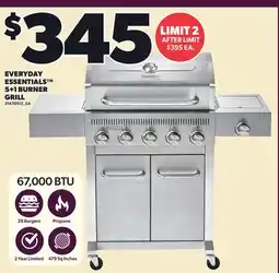 Loblaws EVERYDAY ESSENTIALS 5+1 BURNER GRILL offer