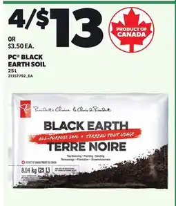 Loblaws PC BLACK EARTH SOIL offer