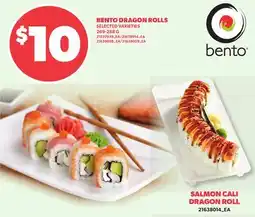 Loblaws BENTO DRAGON ROLLS offer