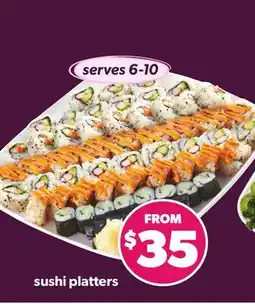 Loblaws SUSHI PLATTERS offer