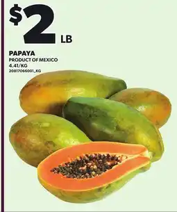 Loblaws PAPAYA offer