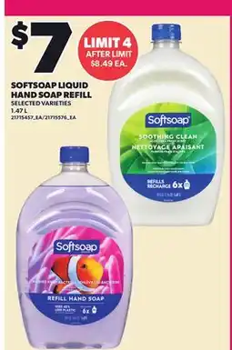 Loblaws SOFTSOAP LIQUID HAND SOAP REFILL offer