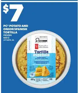 Loblaws PC POTATO AND ONION SPANISH TORTILLA offer