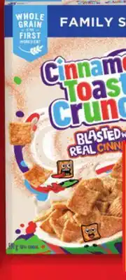 Food Basics GENERAL MILLS FAMILY SIZE CEREAL offer