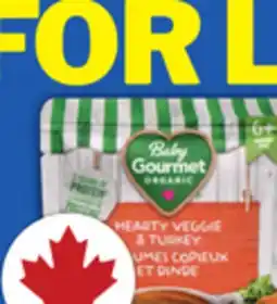 Food Basics BABY GOURMET ORGANIC PURÉE offer