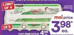 Food Basics SELECTION LARGE EGGS offer