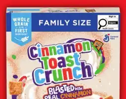 Food Basics GENERAL MILLS CINNAMON TOAST CRUNCH offer