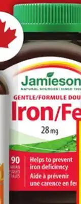 Food Basics JAMIESON CHEWABLE C, D3 OR GENTLE IRON offer