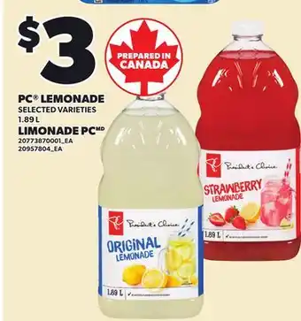 Independent Grocer PC LEMONADE offer