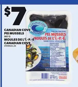 Independent Grocer CANADIAN COVE PEI MUSSELS offer