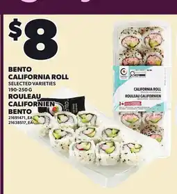 Independent Grocer BENTO CALIFORNIA ROLL offer