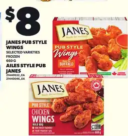 Independent Grocer JANES PUB STYLE WINGS offer
