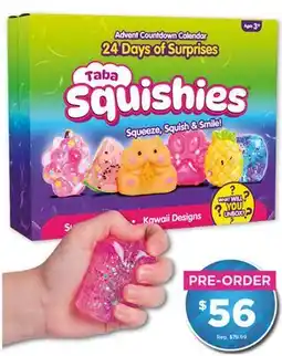 Showcase Taba Squishies Countdown Calendar offer