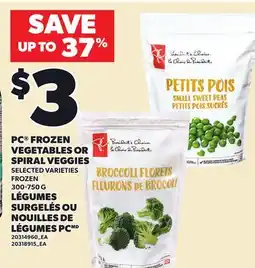 Independent Grocer PC FROZEN VEGETABLES OR SPIRAL VEGGIES offer