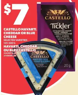 Independent Grocer CASTELLO HAVARTI, CHEDDAR OR BLUE CHEESE offer