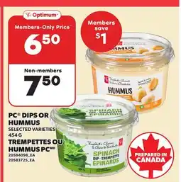 Independent Grocer PC DIPS OR HUMMUS offer