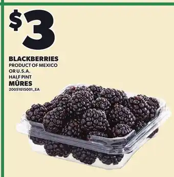Independent Grocer BLACKBERRIES, HALF PINT offer