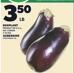 Independent Grocer EGGPLANT offer
