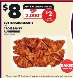 Independent Grocer BUTTER CROISSANTS, 12'S offer