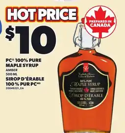 Independent Grocer PC 100% PURE MAPLE SYRUP offer