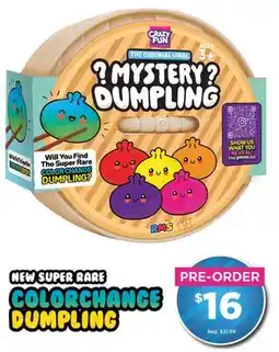 Showcase CRAZY FUN NEW SUPER RARE PRE-ORDER COLORCHANCE DUMPLING offer