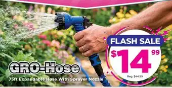 Showcase Gro-Hose 75ft Expandable Hose With Sprayer Nozzle offer
