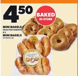 Independent Grocer MINI BAGELS, 8'S offer