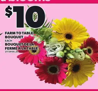 Independent Grocer FARM TO TABLE BOUQUET offer