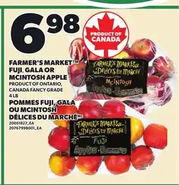 Independent Grocer FARMER'S MARKET FUJI, GALA OR MCINTOSH APPLE, 4 LB offer