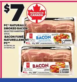 Independent Grocer PC NATURALLY SMOKED BACON offer