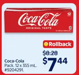 Walmart Coca-Cola Pop offer