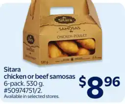 Walmart Sitara chicken or beef samosas offer