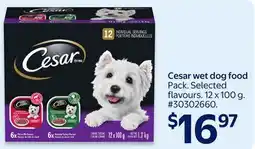 Walmart Cesar wet dog food Pack offer