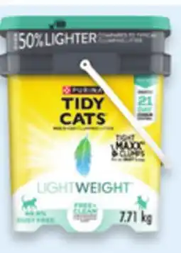 Walmart Tidy Cats LightWeight multi-cat clumping cat litter offer