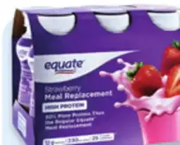 Walmart Equate high protein meat replacement shakes offer