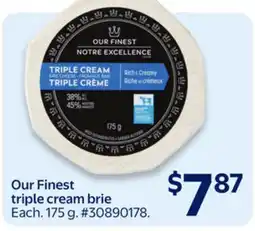 Walmart Our Finest triple cream brie offer