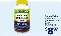 Walmart Spring Valley melatonin gummies 150s offer