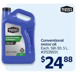 Walmart Super Tech Conventional motor oil offer