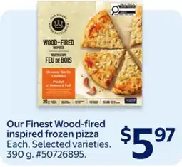 Walmart Our Finest Wood-fired inspired frozen pizza offer