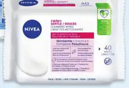 Walmart Nivea 3-in-1 cleansing wipes 40s offer