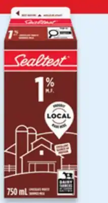 Walmart Sealtest 1% chocolate milk offer