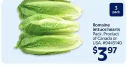 Walmart Romaine lettuce hearts offer