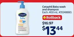Walmart Cetaphil Baby wash and shampoo offer