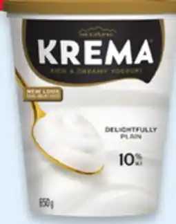 Walmart Krema tubs 650 g or Astro cups 12-pack yogurt offer